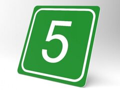 Placuta verde de siguranta 5